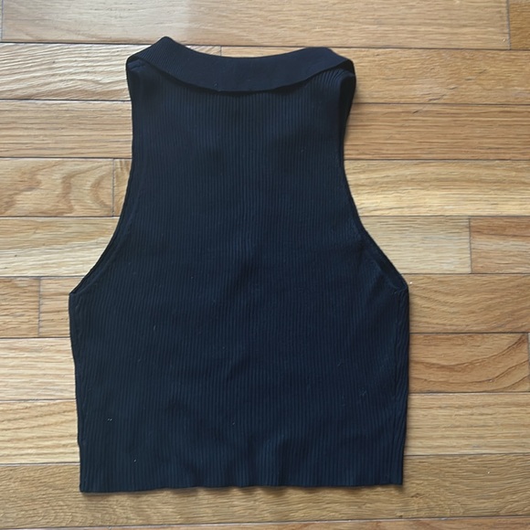 Bundle Double Zero Ribbed Halter Crop Tops Size Medium - Picture 3 of 7